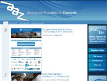 Tablet Screenshot of aazoonosis.org.ar